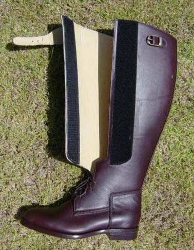 German Polo Boot has Velcro and Lace closures