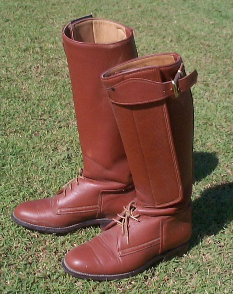 German Polo Boot (with Lace & Velcro) - Light Tan Oiled Leather